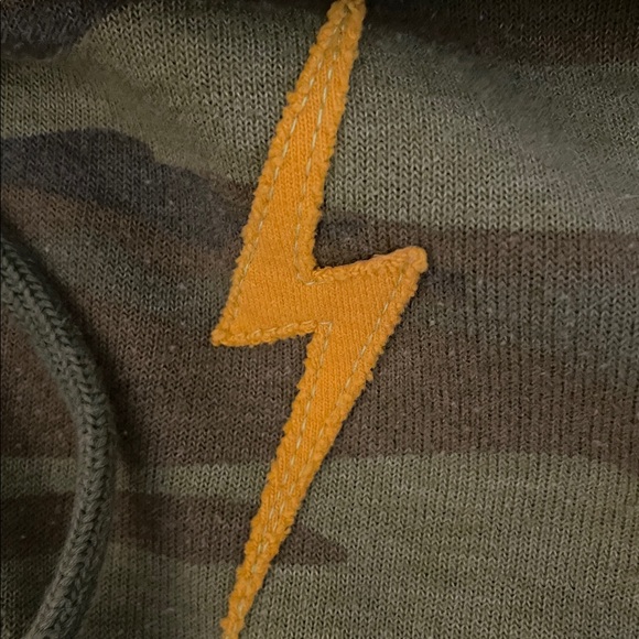 Aviator Nation Green Camouflage Hoodie Top M - Picture 3 of 8